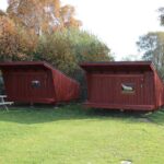 Der er 2 shelter her på pladsen